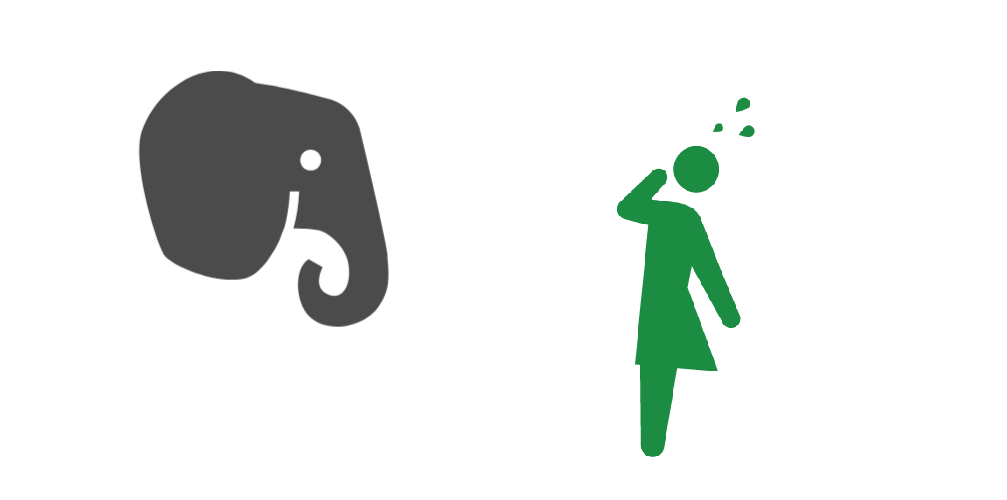 Evernoteのロゴの象ってなんかエロい目してない？
